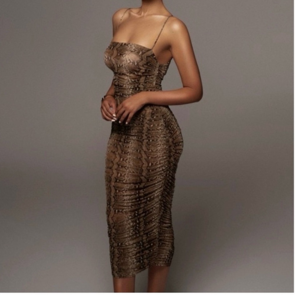 Jlux label snake print dress.